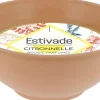 Bougie vasque terracotta au géraniol XXL Essaouira
