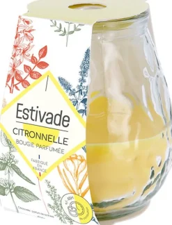 Bougie verre à la citronnelle low boy