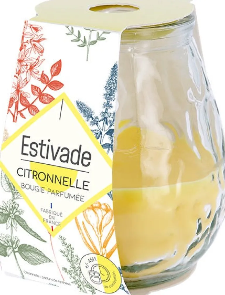 Bougie verre à la citronnelle low boy