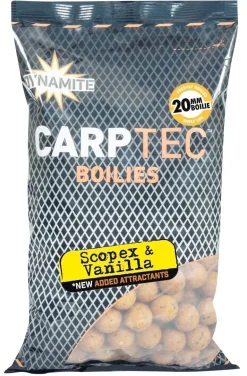 Bouillettes carptec 20mm scopex vanilla 1kg DYNAMITE BAITS