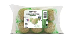 Boules de graisse nature avec filet (6 x 90g)