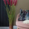 Bouquet artificiel Pampas pourpre 120 cm
