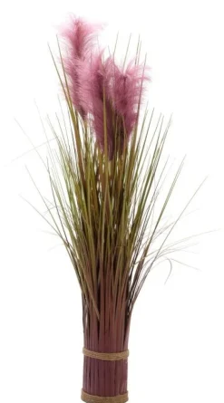 Bouquet artificiel Pampas pourpre 120 cm
