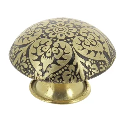 Bouton bombe Ø32 mm en laiton x2