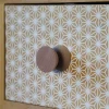 Bouton diabolo Ø35 mm en bois coloris brut x2