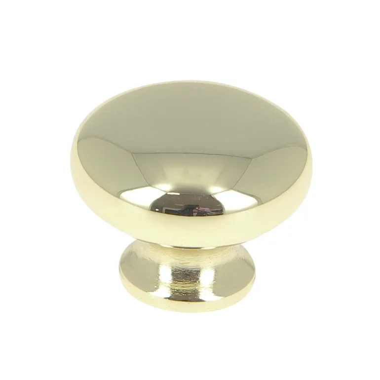 Bouton Ø28 mm en zamak laiton poli x2