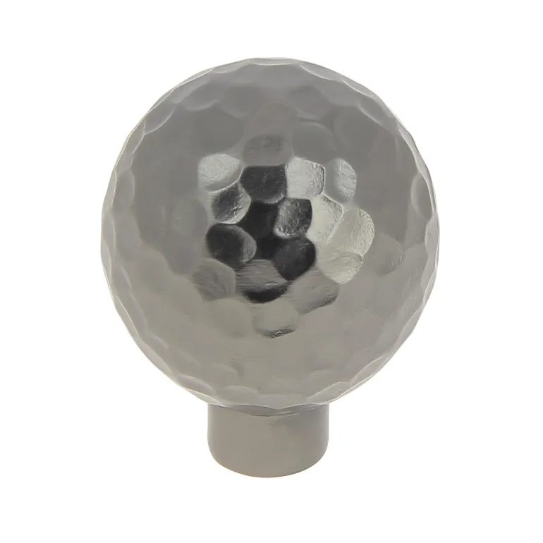 Bouton sphère Ø33 mm impact en aluminium laitonné vieilli x2