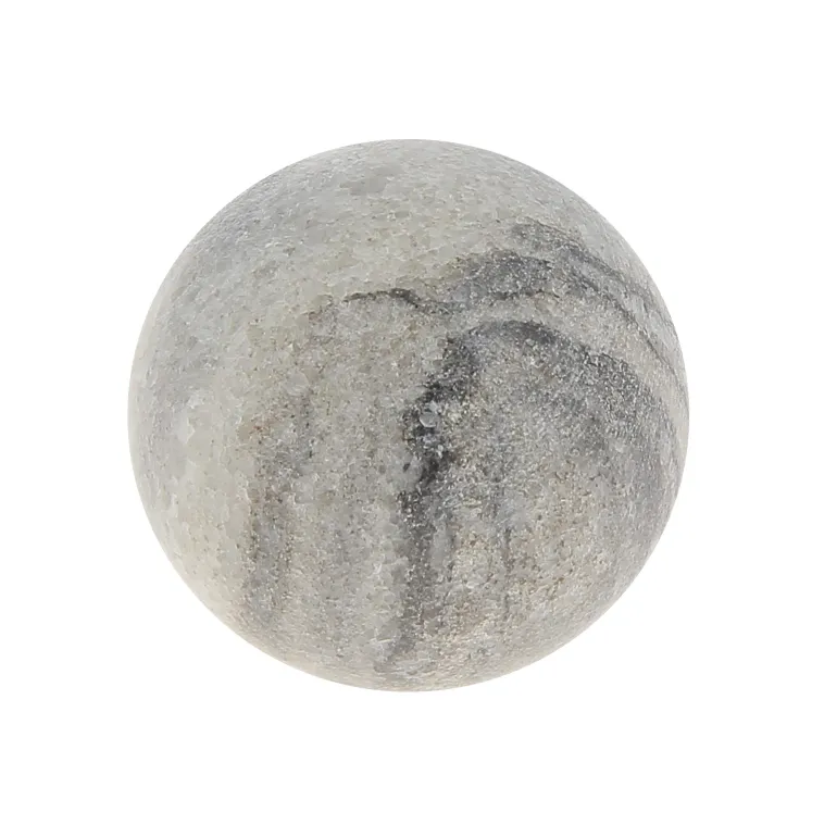 Bouton sphère Ø32 mm marbré gris x2