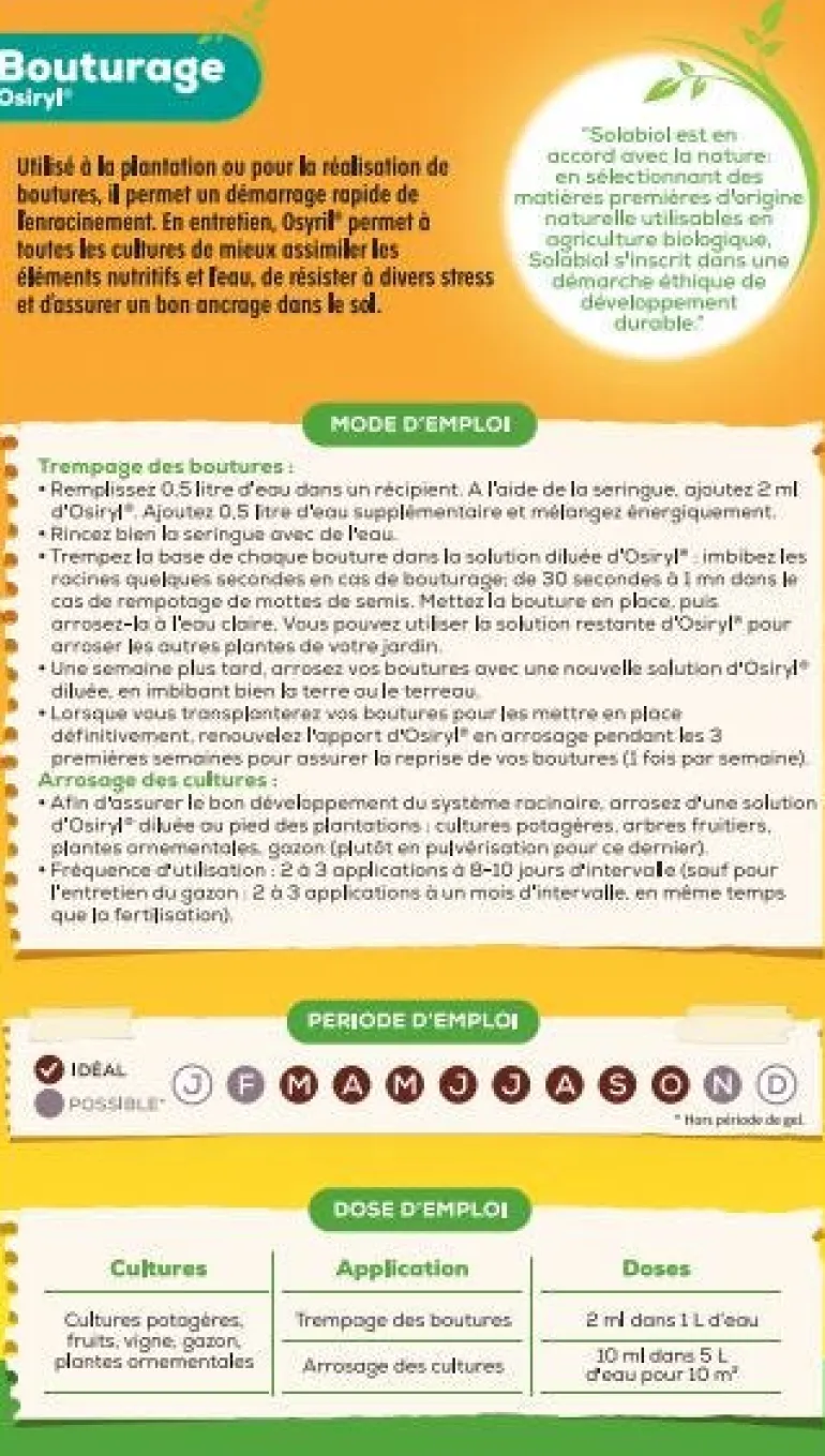 Bouturage osiryl® 40 ml SOLABIOL