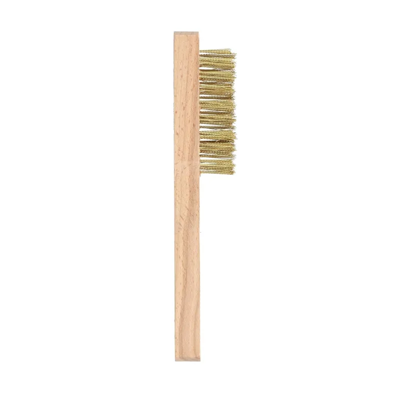 Brosse bougie main, manche bois 180x40mm, bois/laiton NORTON