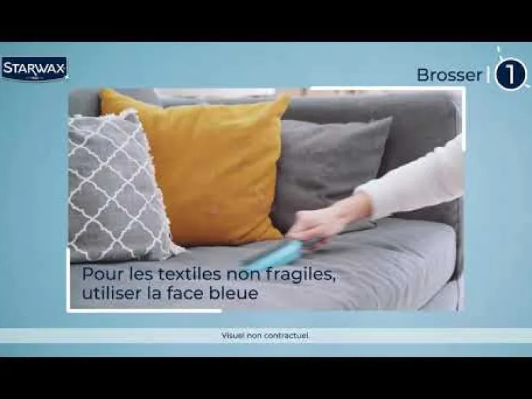 Brosse en caoutchouc spéciale textile STARWAX
