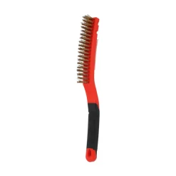 Brosse main, manche bi-matière 330x45mm, bois/laiton NORTON