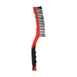Brosse main, manche bi-matière 330x45mm, acier/bois NORTON