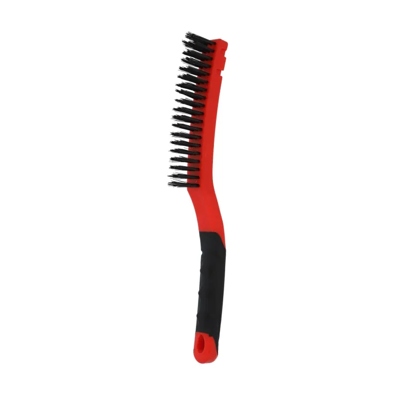 Brosse main, manche bi-matière 330x45mm, acier/bois NORTON