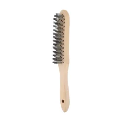 Brosse main, manche bois 290x45 mm, acier/bois NORTON