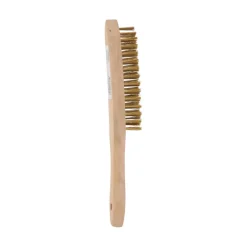 Brosse main, manche bois 290x45 mm, bois/laiton NORTON