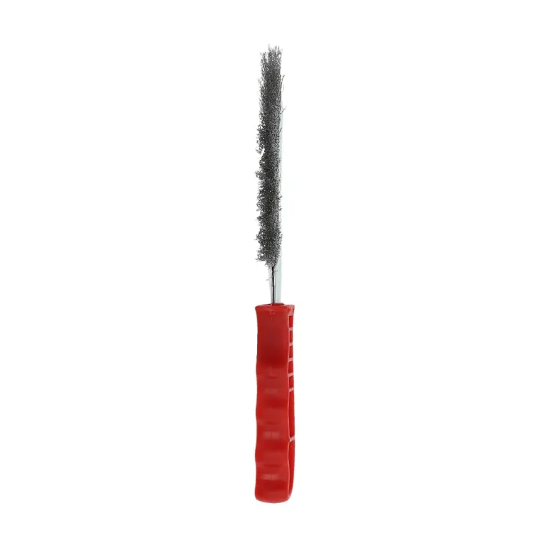 Brosse main, manche plastique rouge 260x40mm, acier NORTON
