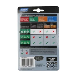 Brosse Ø100 pour perceuse, circulaire ondulé, acier NORTON