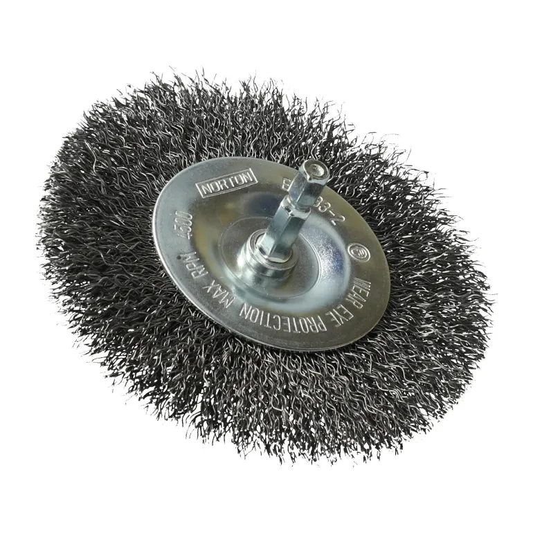 Brosse Ø100 pour perceuse, circulaire ondulé, acier NORTON