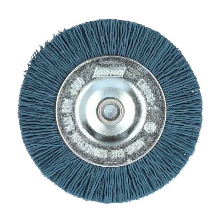 Brosse Ø75 pour perceuse, circulaire nylon bleu NORTON