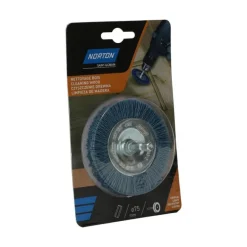 Brosse Ø75 pour perceuse, circulaire nylon bleu NORTON