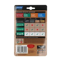 Brosse Ø100 pour perceuse, circulaire nylon rouge NORTON