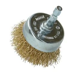 Brosse Ø 50 pour perceuse, coupe ondulé, laiton NORTON