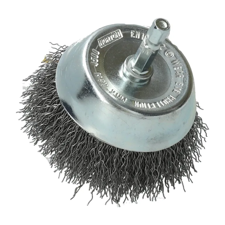 Brosse Ø 75 pour perceuse, coupe ondulé, acier NORTON