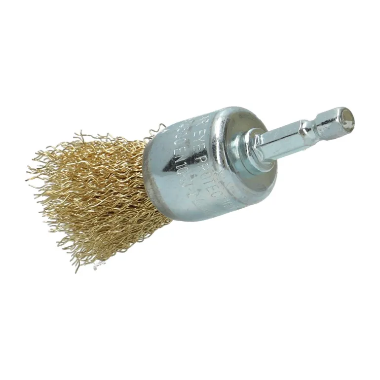 Brosse Ø 25 pour perceuse, pinceau ondulé, laiton NORTON
