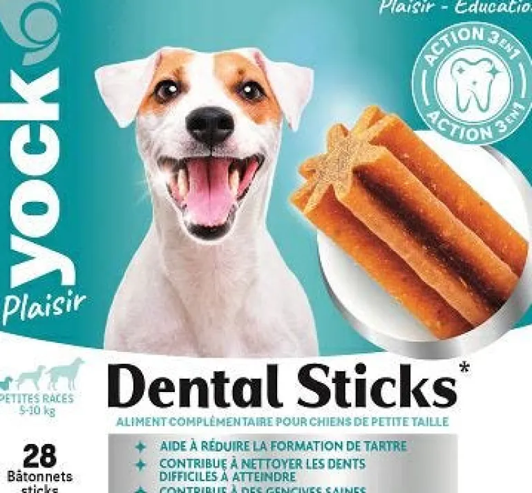 Bâtonnet pour petit chien Dental Sticks 440g (x28) YOCK