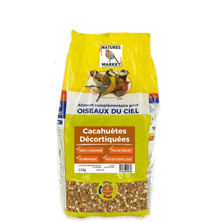 Cacahuètes décortiquées sac de 2kg