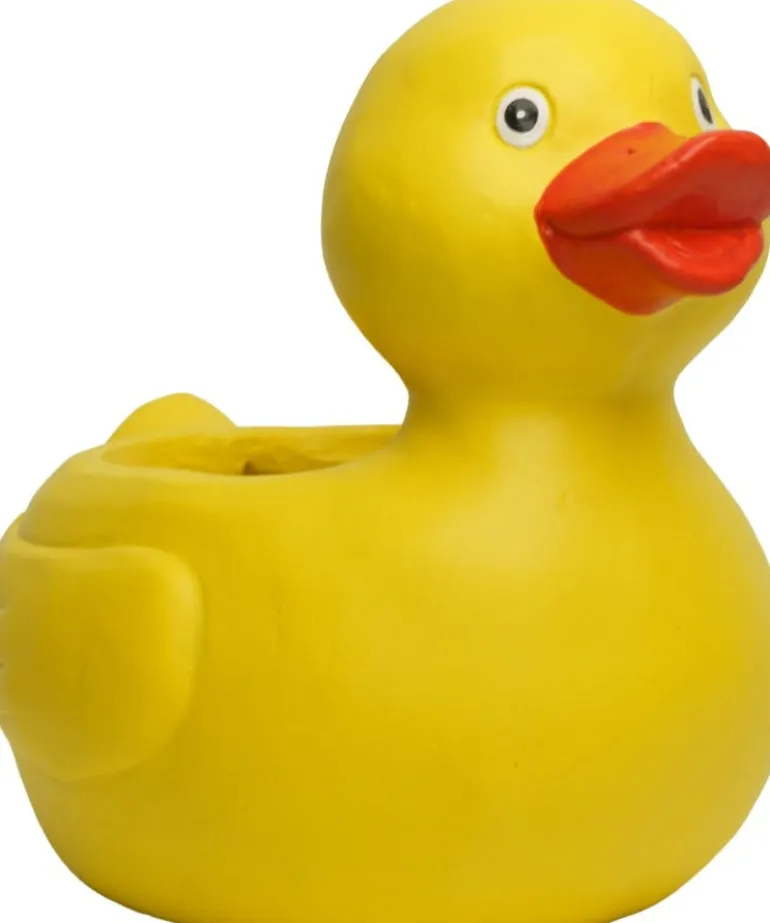 Cache pot forme Canard Daphné jaune