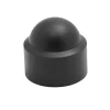 Cache-écrou polyéthylène D10 noir (x4)