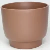 Cache-pot Calm Ø15,2/14,2 x H.13.3 cm café mat