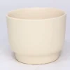 Cache-pot Calm Ø15,2/14,2 x H.13.3 cm crème mat