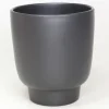 Cache-pot Haut Calm Ø13/12 x H.15 cm antracite mat