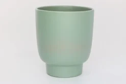 Cache-pot Haut Calm Ø13/12 x H.15 cm sauge mat