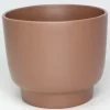 Cache-pot Calm Ø12,3/11,5 x H.9,5 cm café mat
