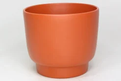 Cache-pot Calm Ø15,2/14,2 x H.13,3 cm cayenne mat