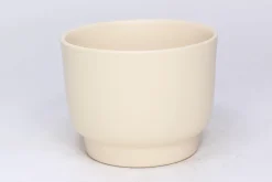 Cache-pot Calm Ø17,5/16,5 x H.15 cm crème mat