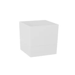 Cache-pot carré gamme Aquaduo blanc ivoire 4,5L EDA