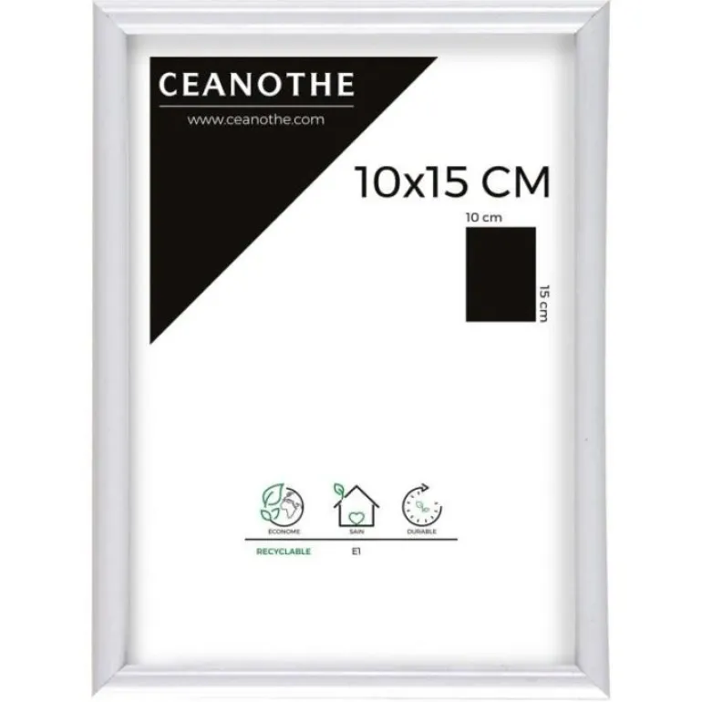 Cadre rectangulaire Gallery 10x15 cm blanc