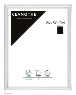 Cadre rectangulaire Gallery 24x30 cm blanc