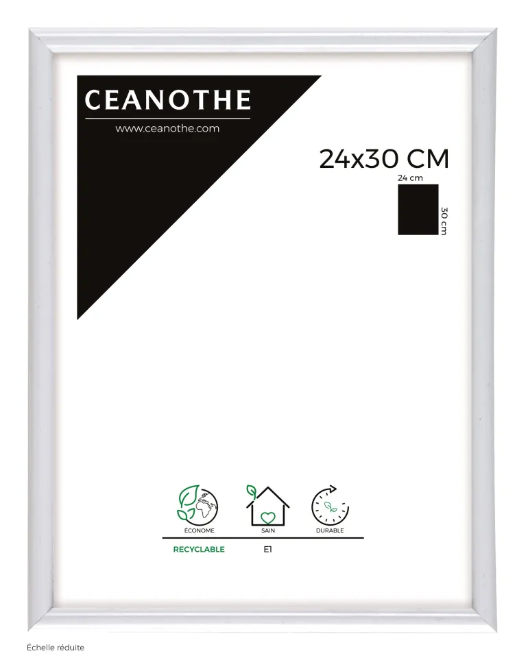 Cadre rectangulaire Gallery 24x30 cm blanc