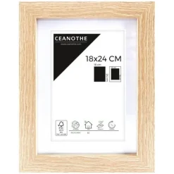 Cadre rectangulaire 18x24 cm Oslo bois