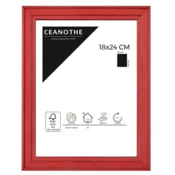 Cadre rectangulaire 18x24 cm Belle-Île rouge