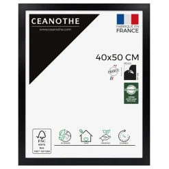 Cadre rectangulaire 40x50 cm Eternel noir