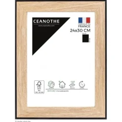 Cadre rectangulaire 24x30 cm newton noir