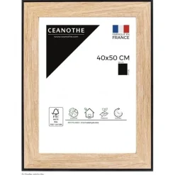 Cadre rectangulaire 40x50 cm newton noir