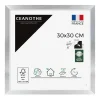 Cadre rectangulaire 30x30 cm Precious couleur acier